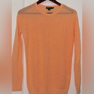 DKNY Orange Mesh Pullover